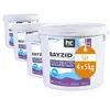 Image de Höfer Chemie 4 x 5 kg (20 kg) BAYZID® Floculant en Galets (100g) pour Piscine   Élimine Les Impuretés Facilement, Galets à Dissolution Progressive pour Filtration à Sable, Eau Claire et Cristalline