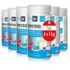 Image de Höfer Chemie 6 x 1 kg Pastilles de Chlore (20 g) Multifonction 5 en 1 pour Piscine, Désinfection, Anti-Algues, Floculant, pH Stable   Entretien Longue Durée Piscine