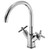 Image de Steinberg Série 250 Mitigeur de lavabo, pivotant, double poignée, avec vidage, saillie 155mm, 2501500, Couleur: Chrome