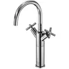 Image de Steinberg Série 250 Mitigeur de lavabo, haut, pivotant, deux poignées, avec vidage, saillie 155mm, 2501550, Couleur: Chrome