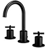 Image de Steinberg Série 250 robinetterie de lavabo, pivotant, 3 trous, avec garniture découlement, saillie 150mm, 2502000S, Couleur: Matt Black