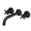 Image de Steinberg Série 250 robinetterie de lavabo, set complet, 3 trous, incl. corps dencastrement, saillie 245mm, 2501916S, Couleur: Matt Black