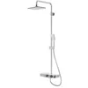 Image de Steinberg Série 390 Système de douche, tablette en verre, thermostat, Easy Clean, pomme de douche effet pluie, douchette à main, 3902700, Couleur: chrome