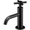 Image de Steinberg Série 250 robinetterie de lavabo, eau froide, sans garniture de vidage, saillie 100mm, 2502500S, Couleur: Matt Black