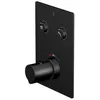 Image de Steinberg Série 390 robinet de douche/bain, thermostat à encastrer 3/4, avec pushtronic, 2 consommateurs, 39042213S, Couleur: Matt Black