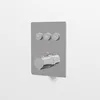 Image de Steinberg Série 390 robinet de douche/bain, thermostat encastré 3/4, avec pushtronic, 3 consommateurs, 39042313, Couleur: chrome