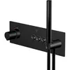 Image de Steinberg Série 390 Mitigeur de douche/bain, thermostat encastré, douchette à main incluse, flexible de douche, 3 consommateurs, 39042322S, Couleur: Matt Black