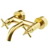 Image de Steinberg Série 250 robinetterie de baignoire, montage en saillie, poignée double, 2 consommateurs, saillie 203mm, 2501100BG, Couleur: Brushed Gold