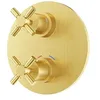 Image de Steinberg série 250 robinetterie de douche/bain, set de montage final, encastré, deux consommateurs, 25041333BG, Couleur: Brushed Gold