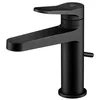 Image de Steinberg Série 340 Mitigeur de lavabo, saillie 126mm, avec garniture découlement, 3401000S, Couleur: Matt Black