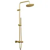Image de Steinberg Série 340 Set de douche, avec robinetterie thermostatique, EasyClean, douchette à main, 3402721BG, Couleur: Brushed Gold