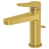 Image de Steinberg Série 340 Mitigeur de lavabo, saillie 126mm, avec garniture découlement, 3401000BG, Couleur: Brushed Gold