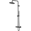 Image de Steinberg Série 171 Système de douche, set complet avec thermostat, douche de tête et douchette à main, 1712721S, Couleur: Matt Black