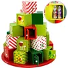 Image de Spielwerk® Calendrier de l'Avent en bois réutilisable 'Montagne de cadeaux' 24 tiroirs à remplir individuel Déco Noël intérieur Idée Cadeau