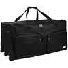 Image de Monzana® Sac De Voyage à roulettes Noir - Sac de Sport 85L avec poignée télescopique - Trolley Valise Duffle Bag Weekender avec Cadenas - 70x36x34cm