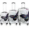 Image de MONZANA® Lot de 3 Valises de Voyage Butterfly Valise Rigide Trolley Valise ABS revêtement PC avec Cadenas à Combinaison