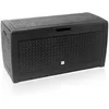 Image de Casaria Coffre de Rangement Anthracite Malle 310 litres Stockage Coussins avec roulettes Extérieur Jardin