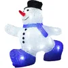 Image de Figurine Lumineuse LED en Acrylique Décoration de Noël Bonhomme de Neige Illumination de Noël Décoration LED Grand Bonhomme de Neige