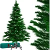 Image de Casaria Sapin De Noël Artificiel 240 Cm - Arbre Réaliste Et Touffu, Montage Rapide, Pied Métal, Réutilisable, Décoration Noël Extérieur, Sapin Artificiel, Sapin De Noël Artificiel