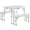 Image de Ensemble Table de Camping - Bancs Pliante et Valise de Transport