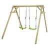 Image de WICKEY Balançoire Smart Move portique pour Enfants balançoire Double avec 2 sièges de balançoire (Vert Pomme)
