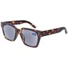 Image de Lunettes de soleil KUBA au design rétro chic avec étui en feutre Havane - Marron + 2,50 dpt