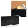 Image de kwmobile Étui de Ceinture 16,2 x 8,5 cm pour Téléphone Portable - Étui Ceinture Universel Simili Cuir - Sacoche Smartphone avec Crochet - Noir