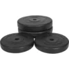 Image de GYRONETICS® Disques de Poids - 30 kg Set, 2x5 kg + 2x10 kg, Diamètre 25 mm, Plastique, Noir - Disques d'Haltères, Ensemble de Plaques, Musculation, Haltérophilie, Fitness, Équipement de Gym, Domicile