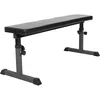 Image de GYRONETICS® Banc de Musculation Plat - Hauteur Réglable, Charge Max. 200 kg,  112x46x56 cm, en Noir, Cadre en Acier - Banc d'Entraînement, Home Gym, Fitness, Sport, Maison