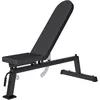 Image de GORILLA SPORTS® Banc de Musculation - Inclinable, Réglable en 7 Positions, 148 x 56 x 44,5-123 cm, Acier, Noir - Banc d'Haltérophilie, Multifonction, Entrainement Complet, Abdominaux, Fitness, Gym