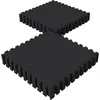 Image de GORILLA SPORTS® Tapis Protection Fitness Puzzle - 16 Dalles, 60x60 cm, Épais 12mm, Antidérapant, Mousse EVA - Matelas pour Salle Sport, Exercice, Garage, Gym Sol, Piscine