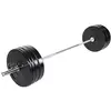 Image de Gorilla Sports Set d'haltère Olympique Semi-Pro avec disques Bumper 140 kg