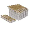 Image de GORILLA SPORTS® Tapis Mousse - 18 Pièces et Bords, 30x30 cm, Antidérapant, EVA, Bois Clair - Dalles Mousse, Tapis Protection Sol, Dalle Sport, Accessoires pour Fitness et Musculation