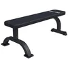 Image de GORILLA SPORTS® Banc de Musculation Plat - Charge Max. 250 kg, 110 x 58 x 40 cm, Noir/Blanc - Banc d'Entraînement, Haltérophilie, Abdominaux, Fitness, Sport, Gym, Maison (Noir)