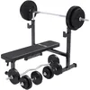 Image de GORILLA SPORTS® Banc MusORTS® Banc Musculation avec Support - 40/70/100kg, Plat, Haltères 120/170cm, Barres 35cm, Pliable, Réglable - Appareil Fitness, Machine Sport, Entraînement, Home Gym (100 kg)