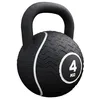 Image de Gorilla Sports Kettlebell Caoutchouc | Noyau Sable de Fer & Revêtement | Poignée Ergonomique | 4 kg à 20 kg | Musculation Fonctionnelle (a) 4kg Blanc)