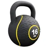 Image de GORILLA SPORTS® Kettlebell Caoutchouc | Noyau Sable de Fer & Revêtement | Poignée Ergonomique | 4 kg à 20 kg | Musculation Fonctionnelle (d) 16kg Jaune)