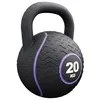 Image de Gorilla Sports Kettlebell Caoutchouc | Noyau Sable de Fer & Revêtement | Poignée Ergonomique | 4 kg à 20 kg | Musculation Fonctionnelle (e) 20kg Violet)