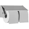 Image de Wagner ewar Double Porte-rouleau de papier toilette wp149 en acier inoxydable pour montage en saillie, Edelstahl matt