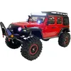 Image de Crawler RC DF-4S Pro Rouge 4WD avec LEDs et Treuil 1/10-3164