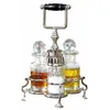 Image de LOBERON Ensemble assaisonnement Fayetteville - laiton, verre - H/D env. 22/14 cm - transparent/couleur argent, transparent/argenté