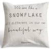 Image de Loberon Quote Housse de Coussin - Design Charmant avec différentes typographies - Pur Lin, Blanc