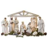 Image de Loberon Lot de 12 Figurines de crèche Santo - H/L/P env. 25/38 / 5 cm - crème, crème