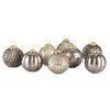 Image de Loberon Lot de 8 décorations de Noël Silverlake - Laiton, Verre - H/D env. 10/10 cm - Bronze, argenté