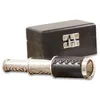 Image de Loberon Télescope Haved - H/L/P env. 5.5/5.5/10 cm - Noir/argenté - Fer, Bois de manguier, Aspect Cuir, Noir/argenté