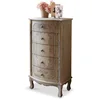 Image de Loberon Commode Estere - Bois de pin - MDF - Zinc - H/L/P env. 91/50/ 33 cm, Beige Vieilli