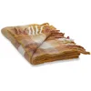 Image de Loberon Plaid Alborg - Acrylique, Polyester, Laine - H/L env. 160/130 cm, Franges: Longueur: 15cm - Orange, Orange