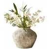 Image de Loberon Champs Vase - en Pierre Artificielle Durable - Chaque pièce est Unique, Gris Vieilli