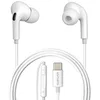 Image de 4smarts Melody Digital Écouteurs Filaires Intra Auriculaires avec Convertisseur Numérique Analogue Écouteurs USB C, Télécommande et Microphone [Contrôle Volume/Pistes, Gestion des Appels] - Blanc