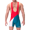 Image de Barcode Berlin Body Singlet LUCKENWALDE Rouge-Bleu pétrole